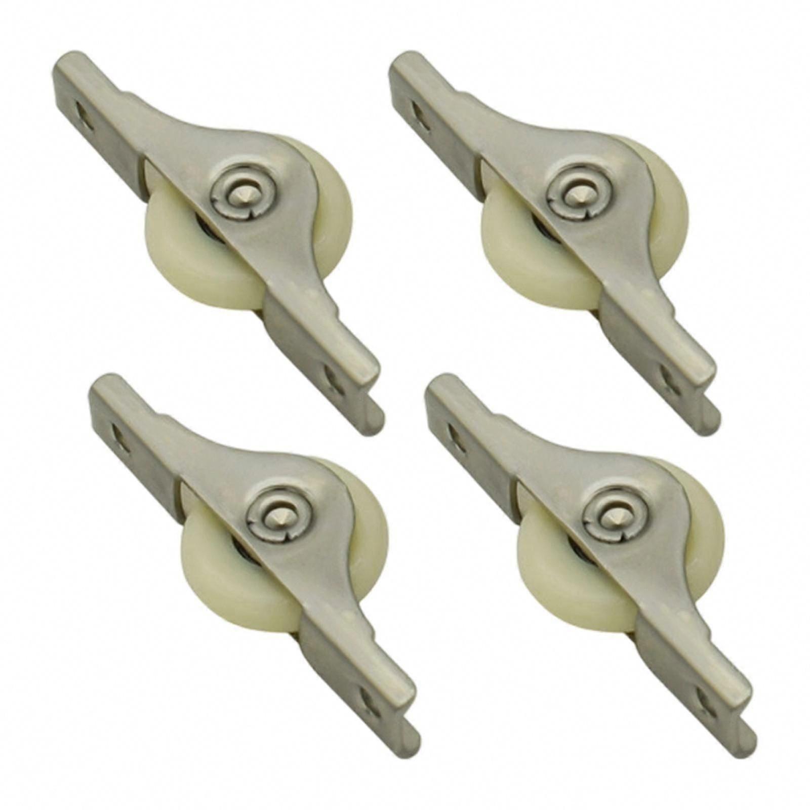 4-Piece Push Pull Window Nylon Pulley Replacement Hardware Wear Resistant