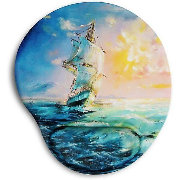 Ergonomic Mouse Pad with Wrist Rest, Cute Mouse Pad with Wrist Support, Comfortable Mouse Pad for Home Office, Gaming and Work Computer