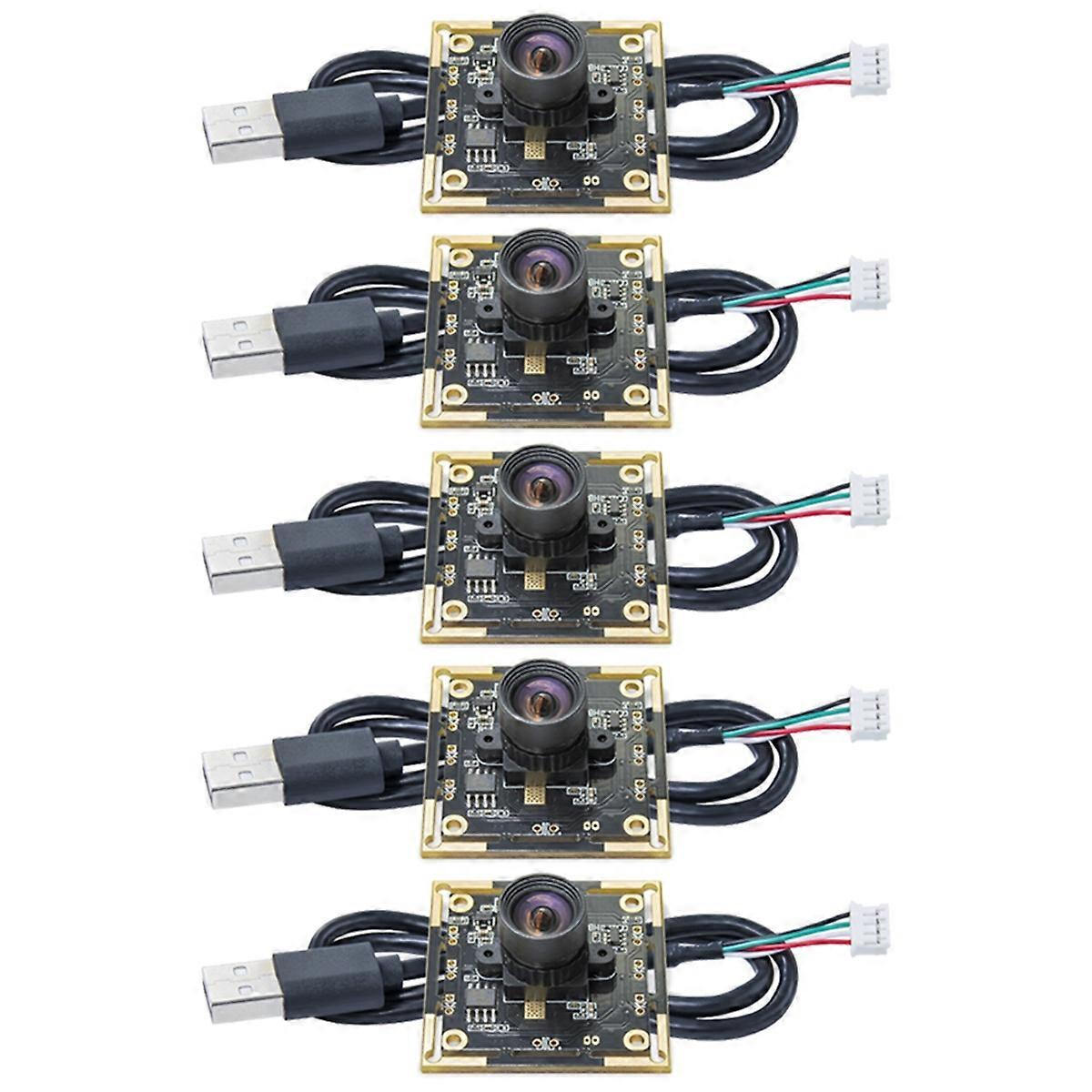 5PCS OV9732 Camera Module 1MP 1280x720 30fps USB Free Driver Manual Focus with 1 Meter Cable for WinXP/7/8/10