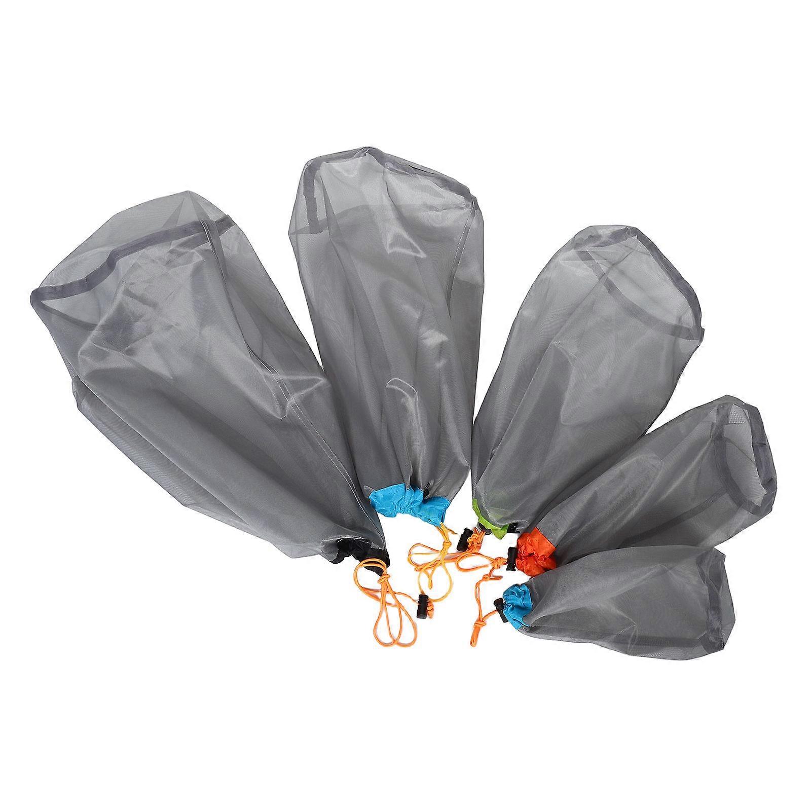 Camping Stuff Sack Outdoor Adventures Breathability Polyester Mesh 1Set