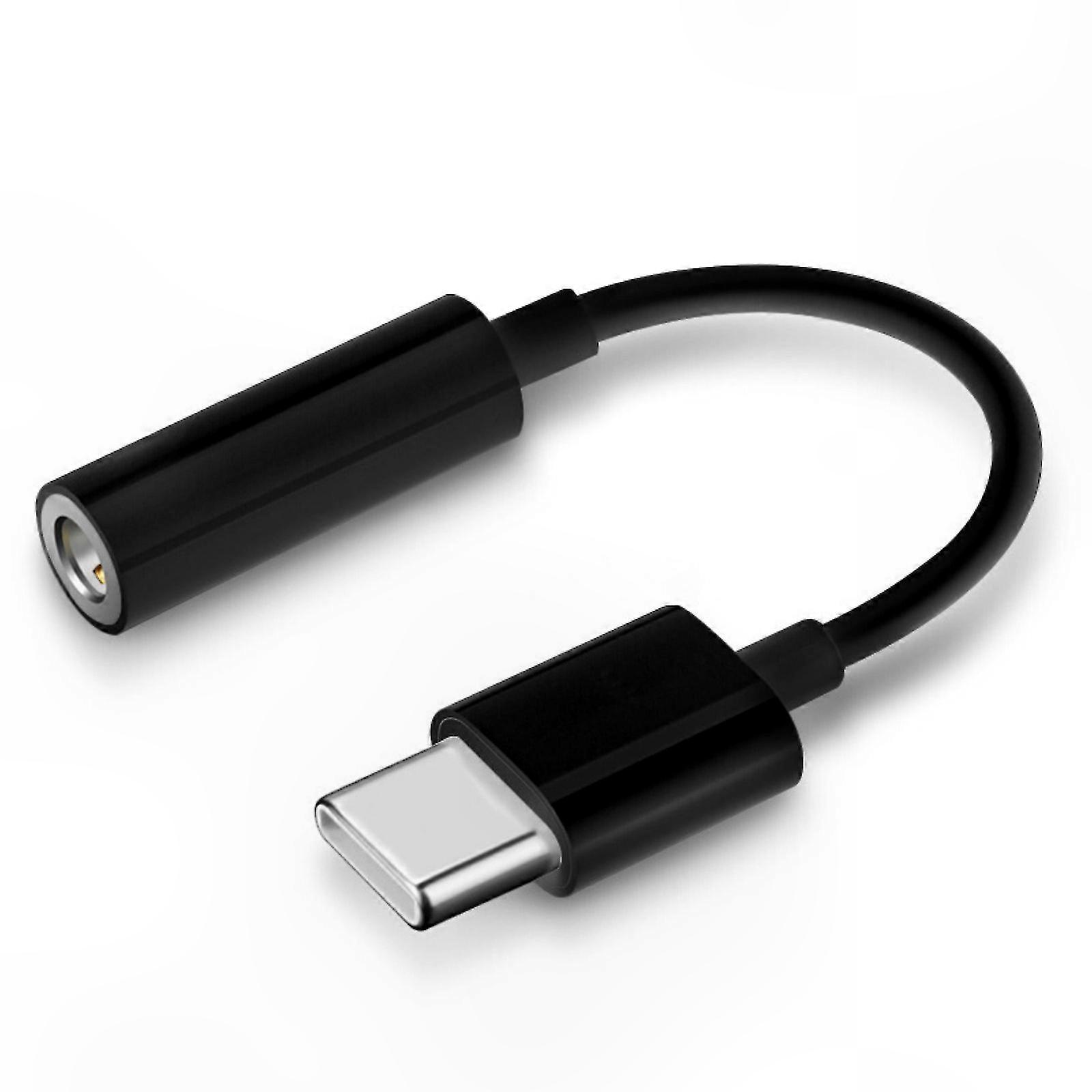 White USB C to 3.5mm o Adapter for Type C Devices with Headphone Jack Compatibility