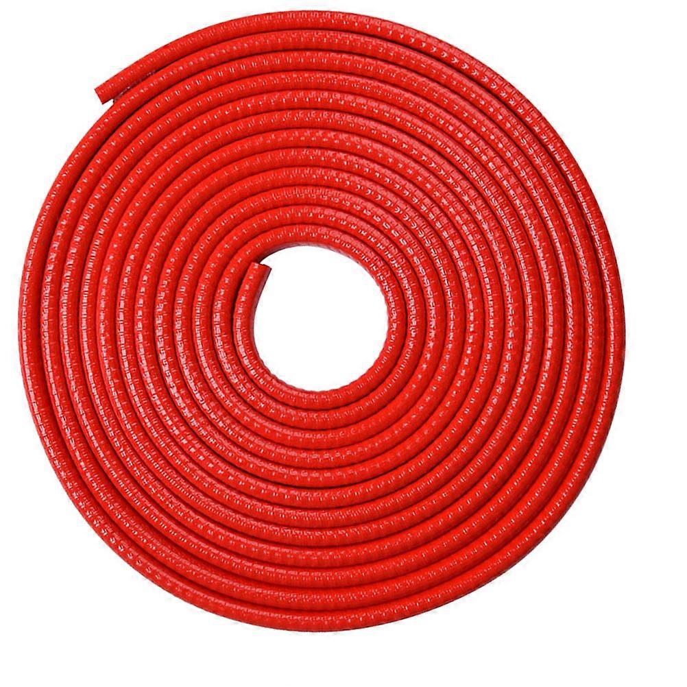 Car Door Seal Strip for Soundproofing and Anti-collision 4 Meters Red PVC with Iron