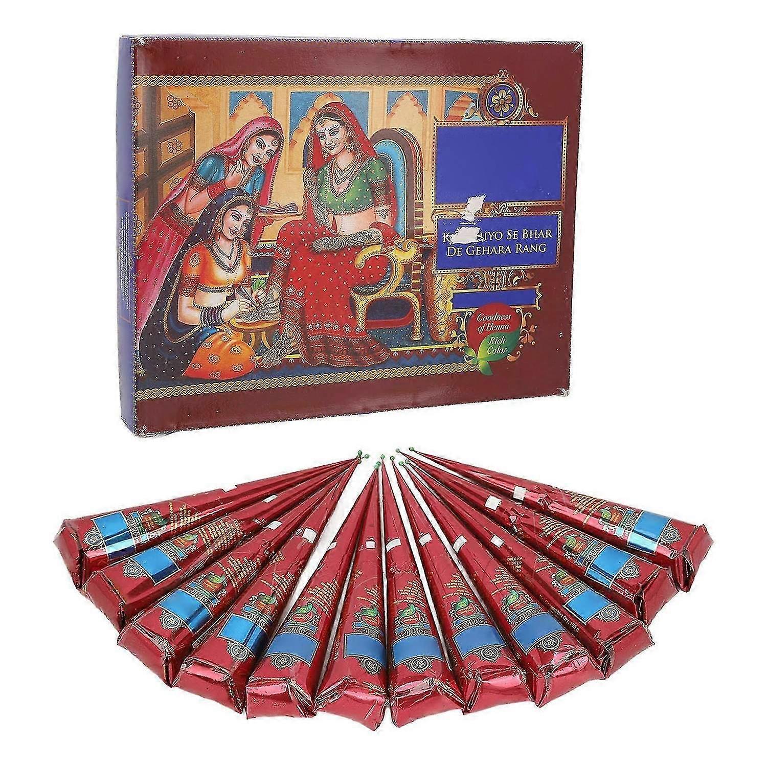 2025 Latest Model 12PCS Temporary Tattoo Paste Waterproof Semi Permanent Tatto...