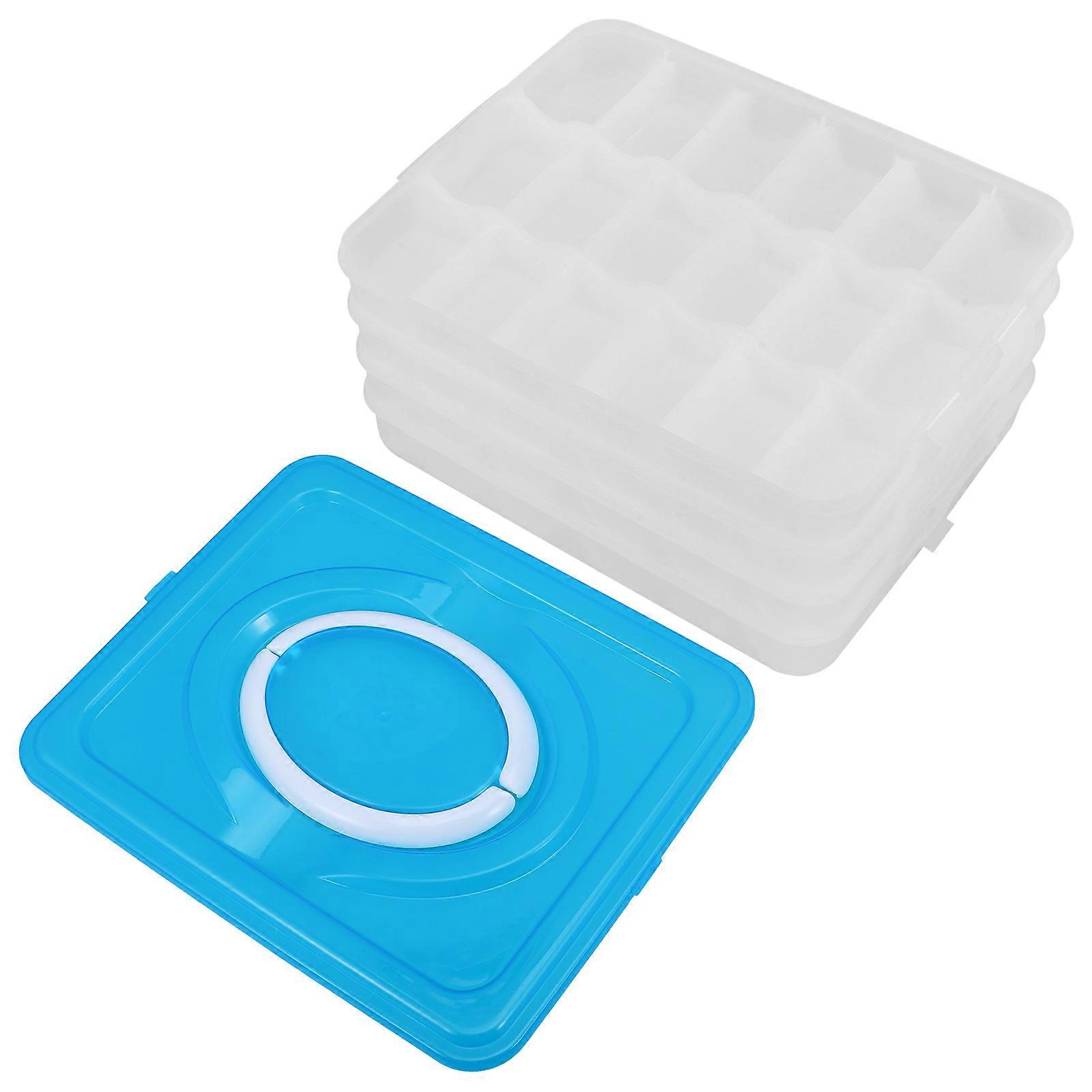 Dumpling Organizer Refrigerator Fresh-Keeping for Four Layers Storage Box