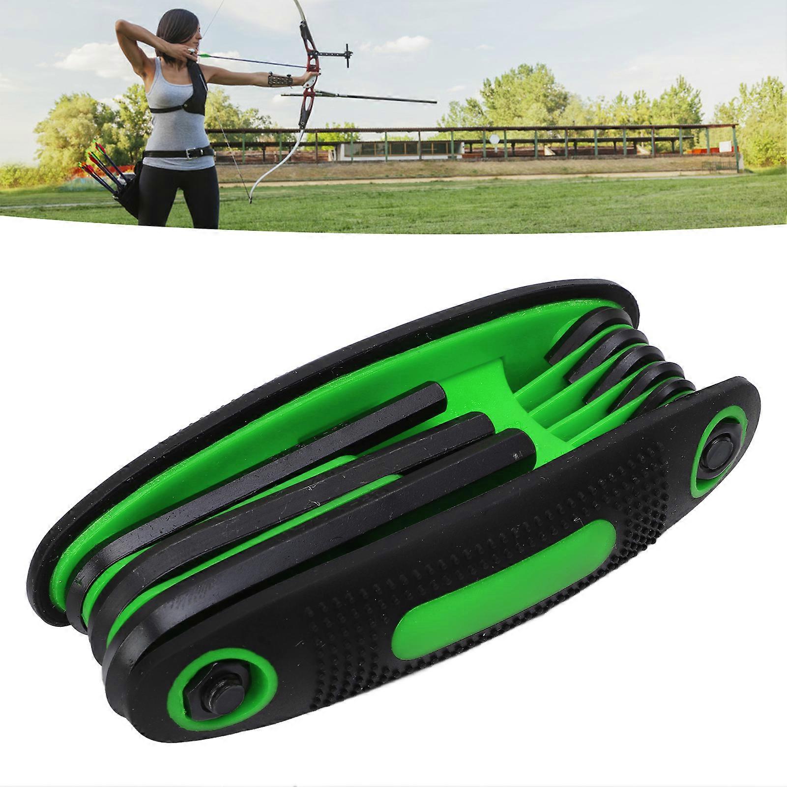 9 in 1 Multi Inner Hex Wrench Tool for Bows Arrow Adjustment Archery Hex Wrench Hunting Accessories Green 