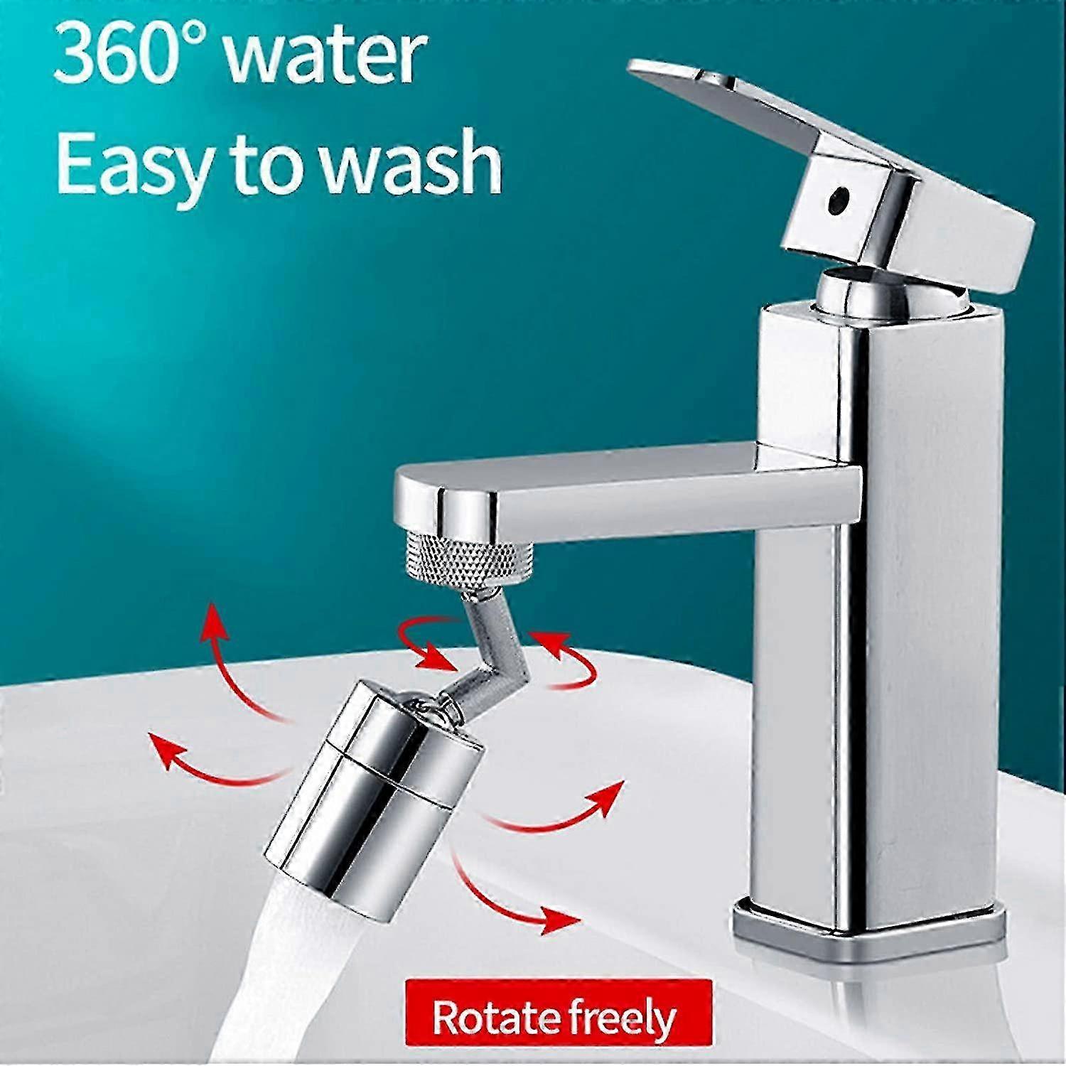 Bathroom Kitchen Faucet Dual Rotation Mode 720 Degree With Filter Aerator