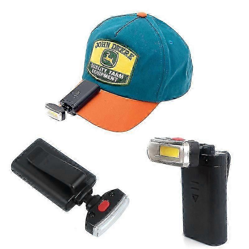 Headlamp led work headlight flashlight mountaineering camping portable pocket clipped button