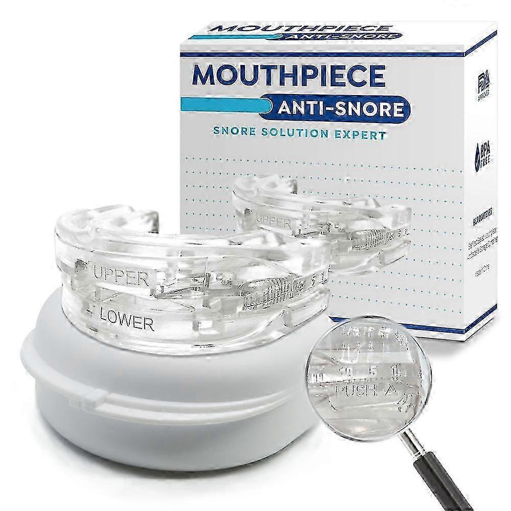 Adjustable Snoring Aids Devices,Dream Hero Mouth Guard,for Teeth Grinding, Anti-Snoring Silicone Braces Dental Tray