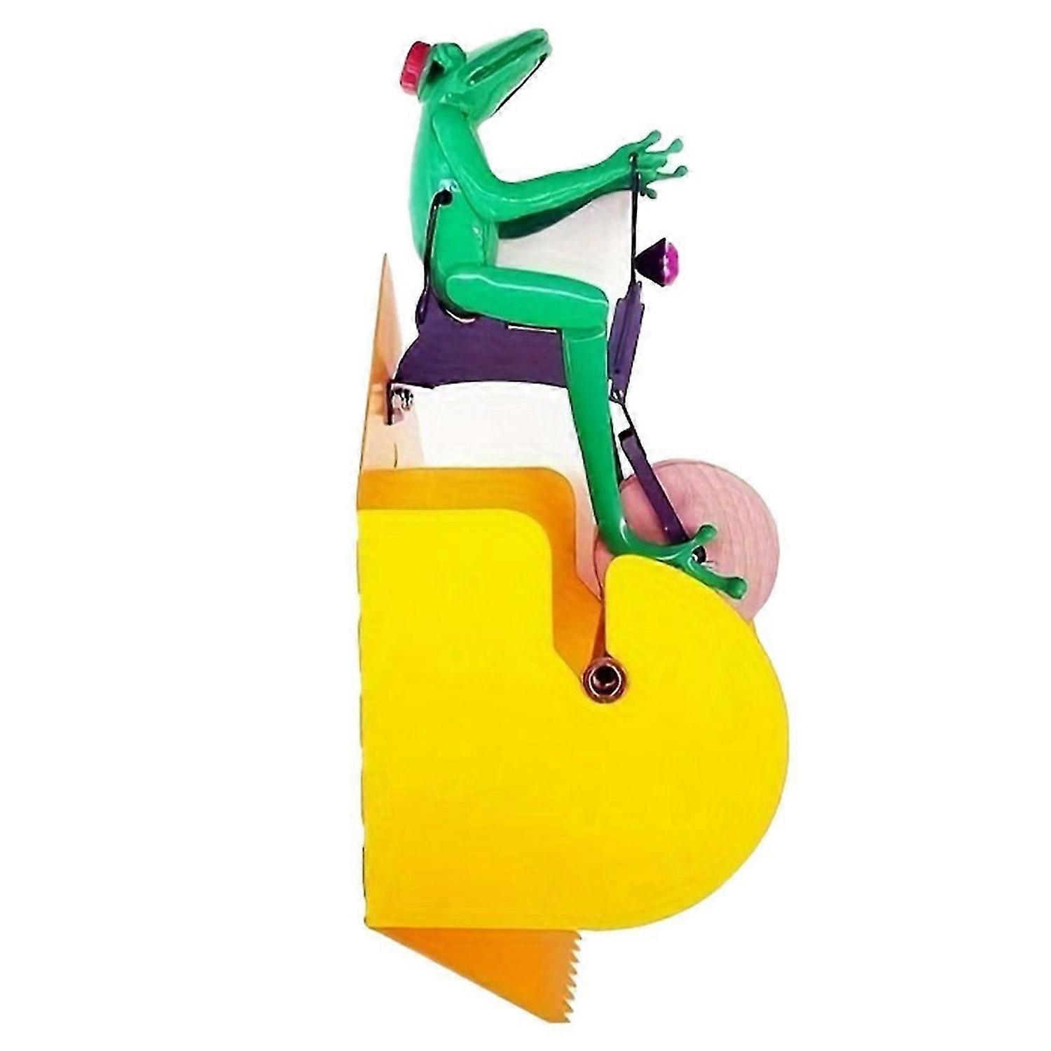Creatives Frog Riding Unicycle Wall Mounted Paper Roll Holder