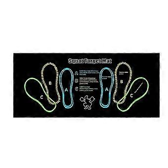 Squat Guide Mat Squat Step Positions Knee Mat with Foot Position Mat,Workout Squats Leg Muscle Targe