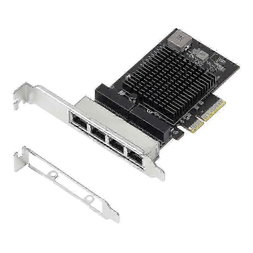 Realtek 8125B Chip-Based PCIe RJ45 10/100/1000/2.5Gbps Lan Server Network Card with 4 Ports 2025