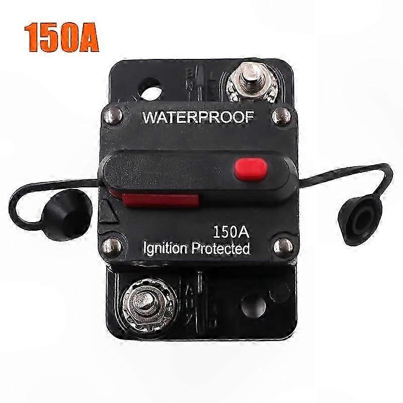 Waterproof DC Circuit Breaker 30A-300A 12V-48V IP67 with Manual Reset for Automotive/Marine/Recreational Vehicles