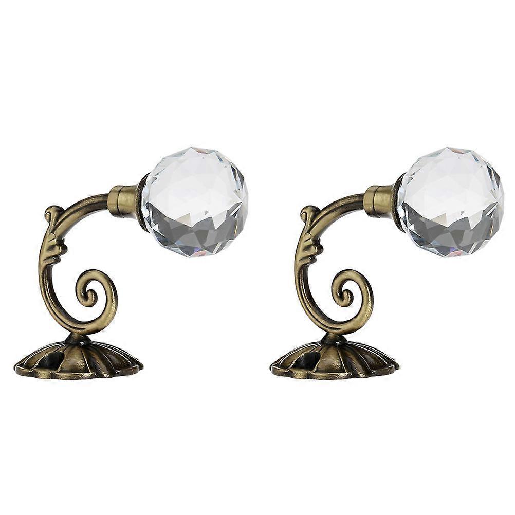 Curtain Hooks Retro Curtain Hooks Made of Alloy for Home Use 2Pcs