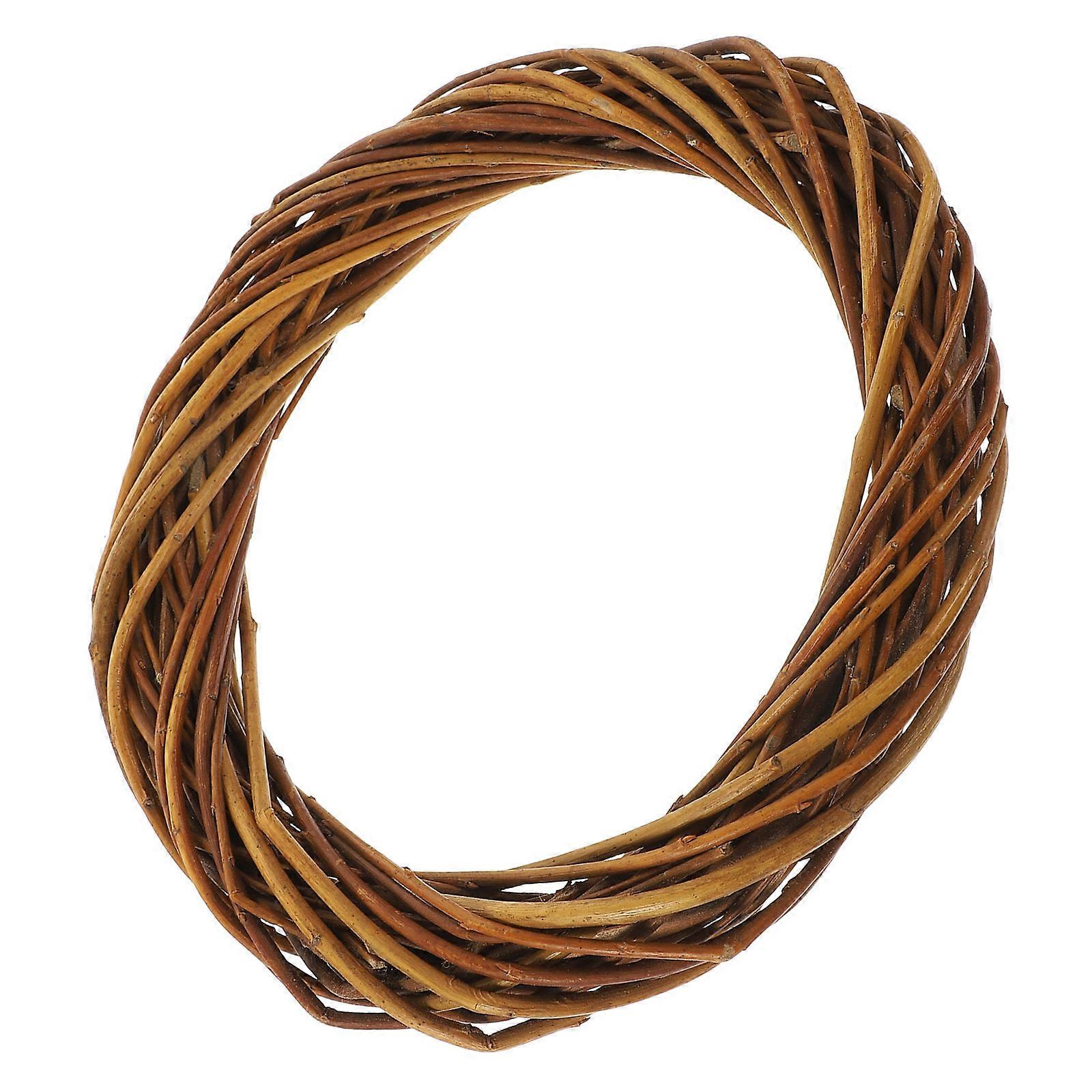 5Pcs Brown Wicker Wreath for Decor DIY Wreath Making Craft Material