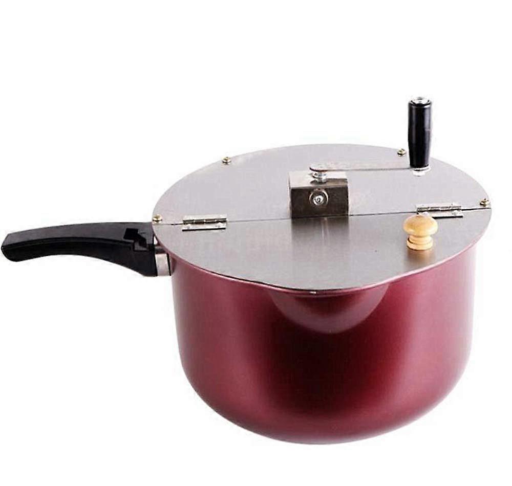 Manual Popcorn Machine Stainless Steel Popcorn Popper With Measuring Cup Countertop Popcorn Maker For Movie Nights