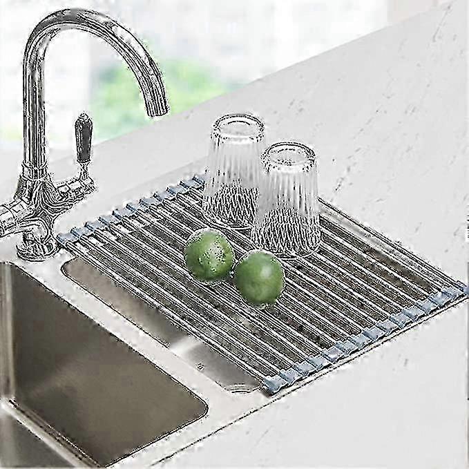 Roll Up Dish Drying Rack Over The Sink Drying Rack Kitchen Rolling Dish Drainer
