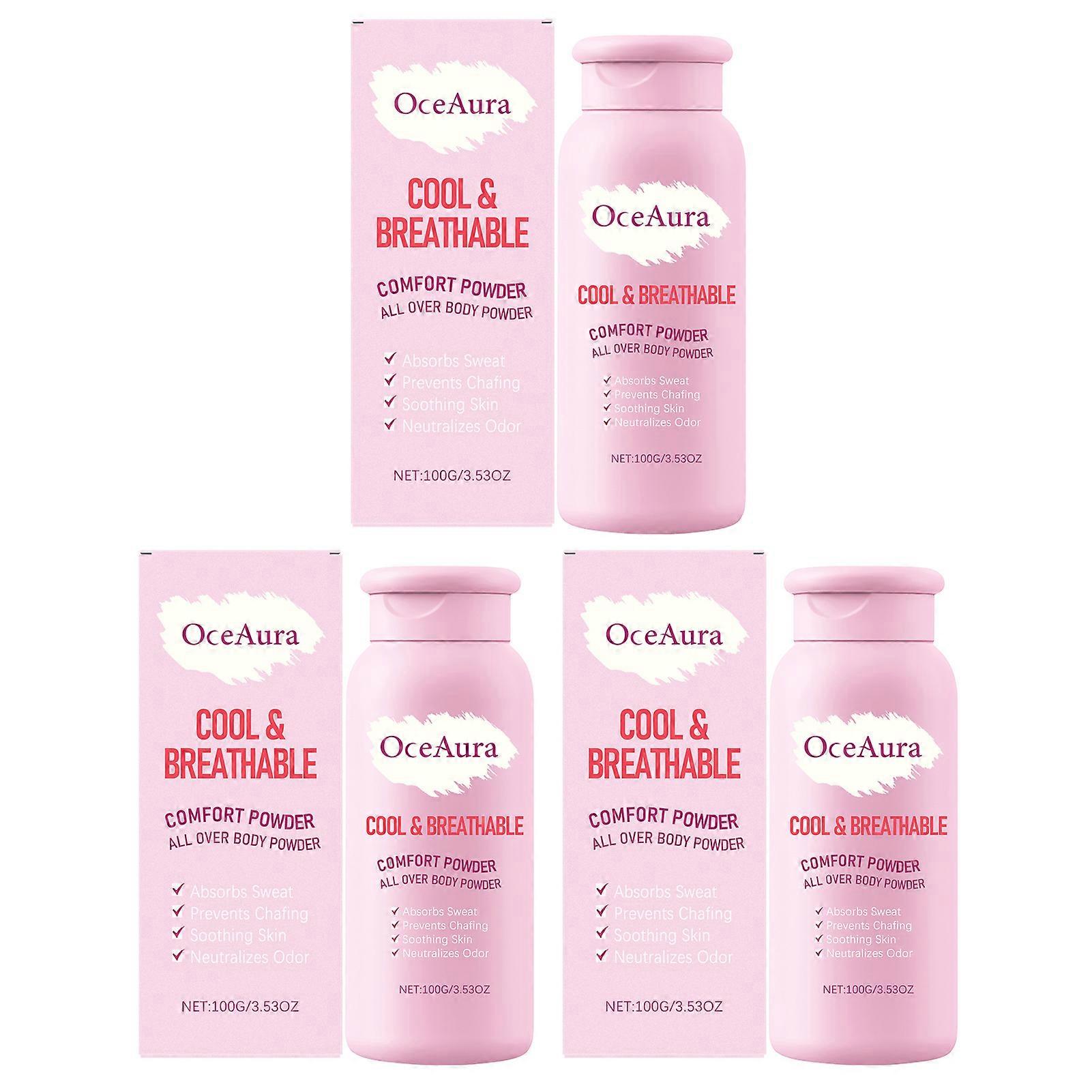 Talc-Free Cooling & Breathable Body Powder for Excessive Sweating Anti-Chafing, Comfort for Summer Daily skin care routine