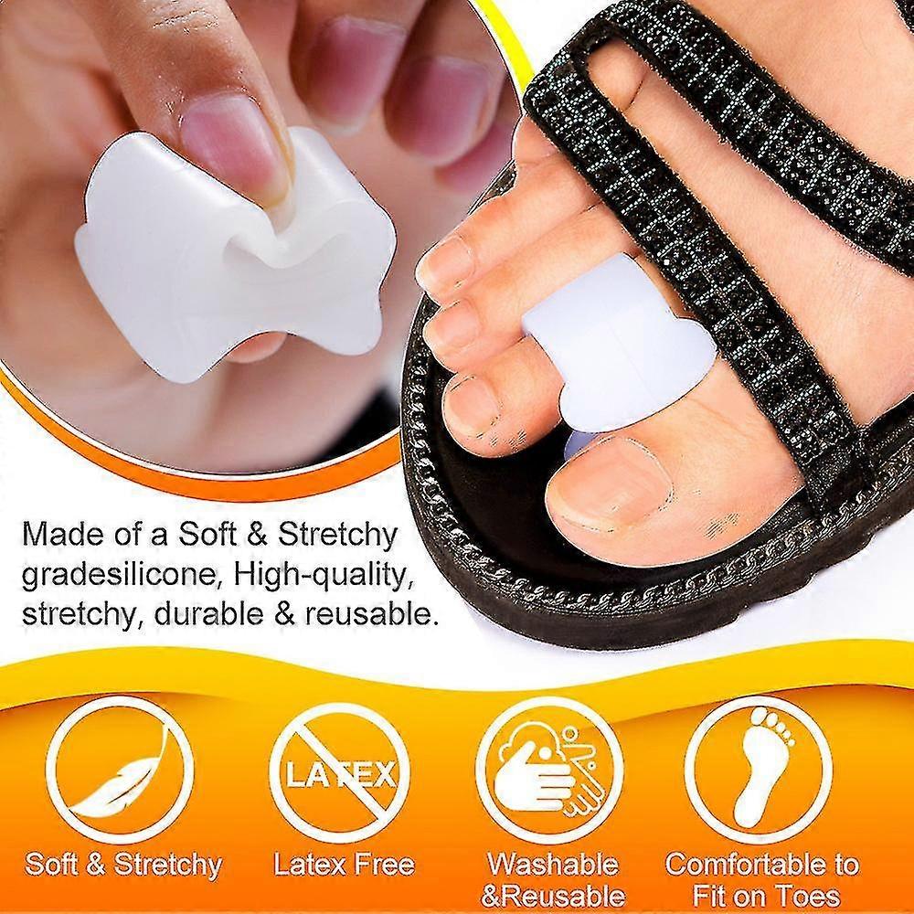 12-pair Silicone Toe Spacers For Feet 2025