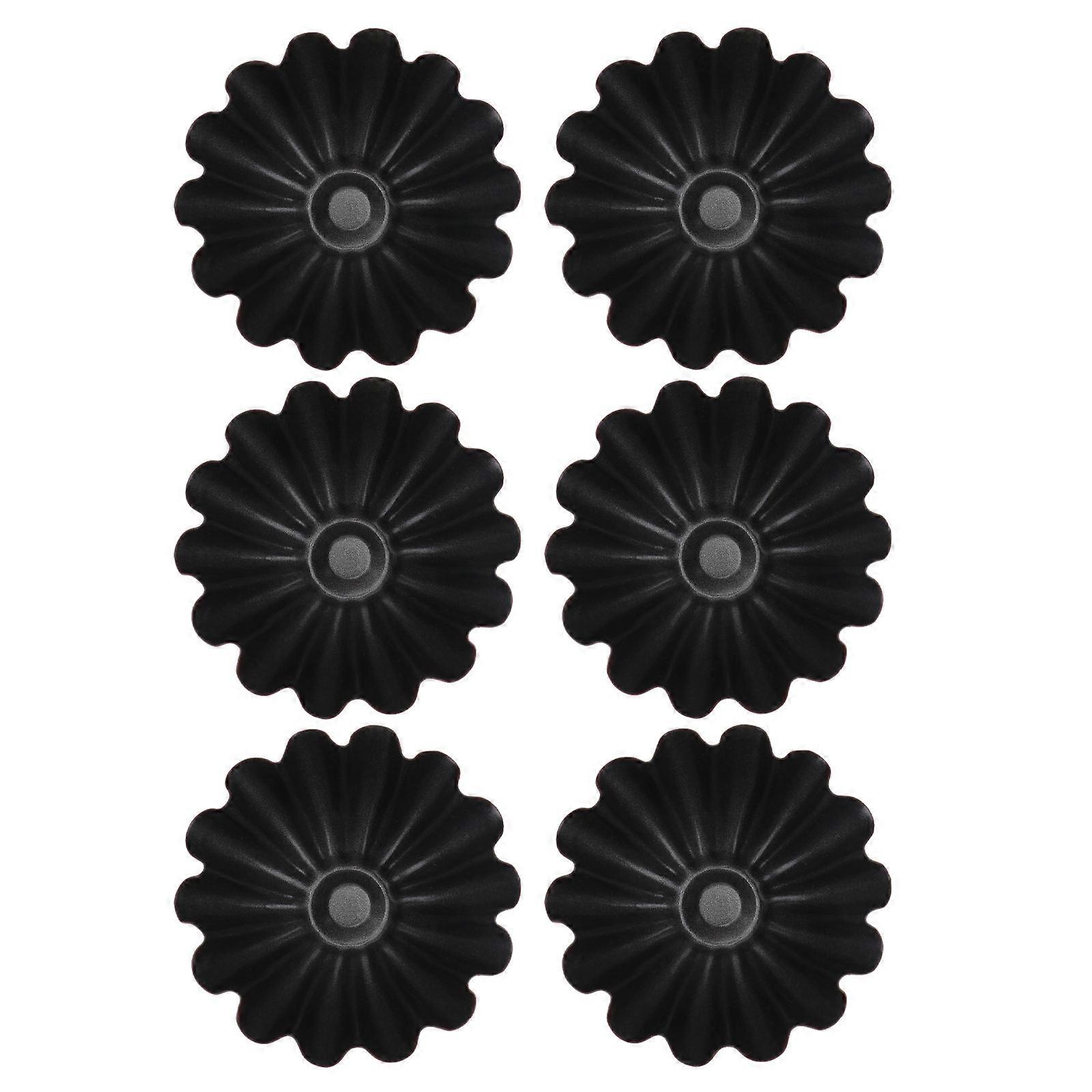 Stainless Steel Baking Mold for Egg Tarts Use 6Pcs Tool