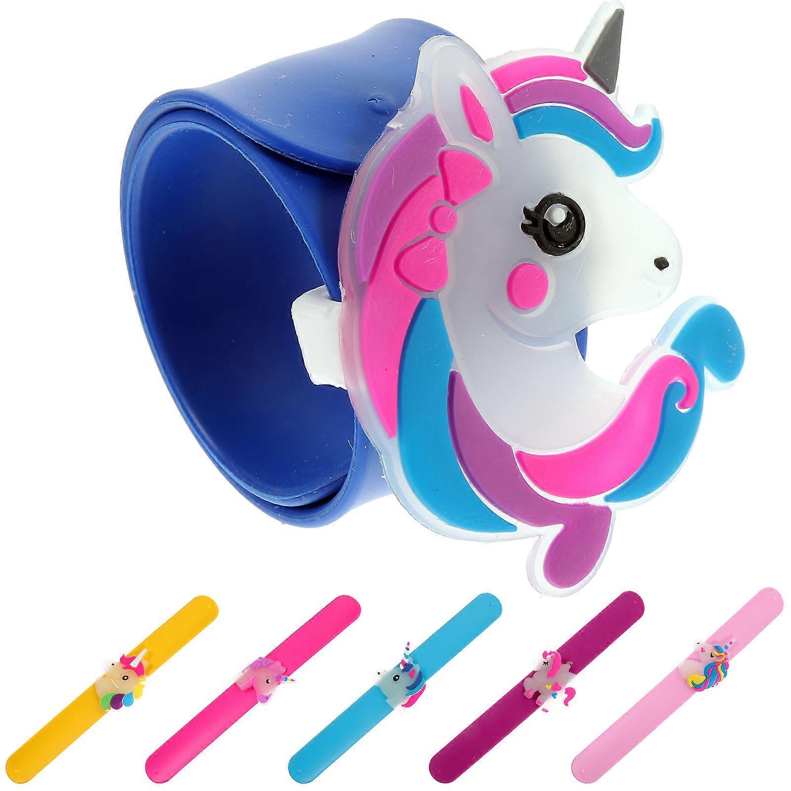 Light Up Silicone Slap Bracelets for Kids Playing 18Pcs Wrist Bands