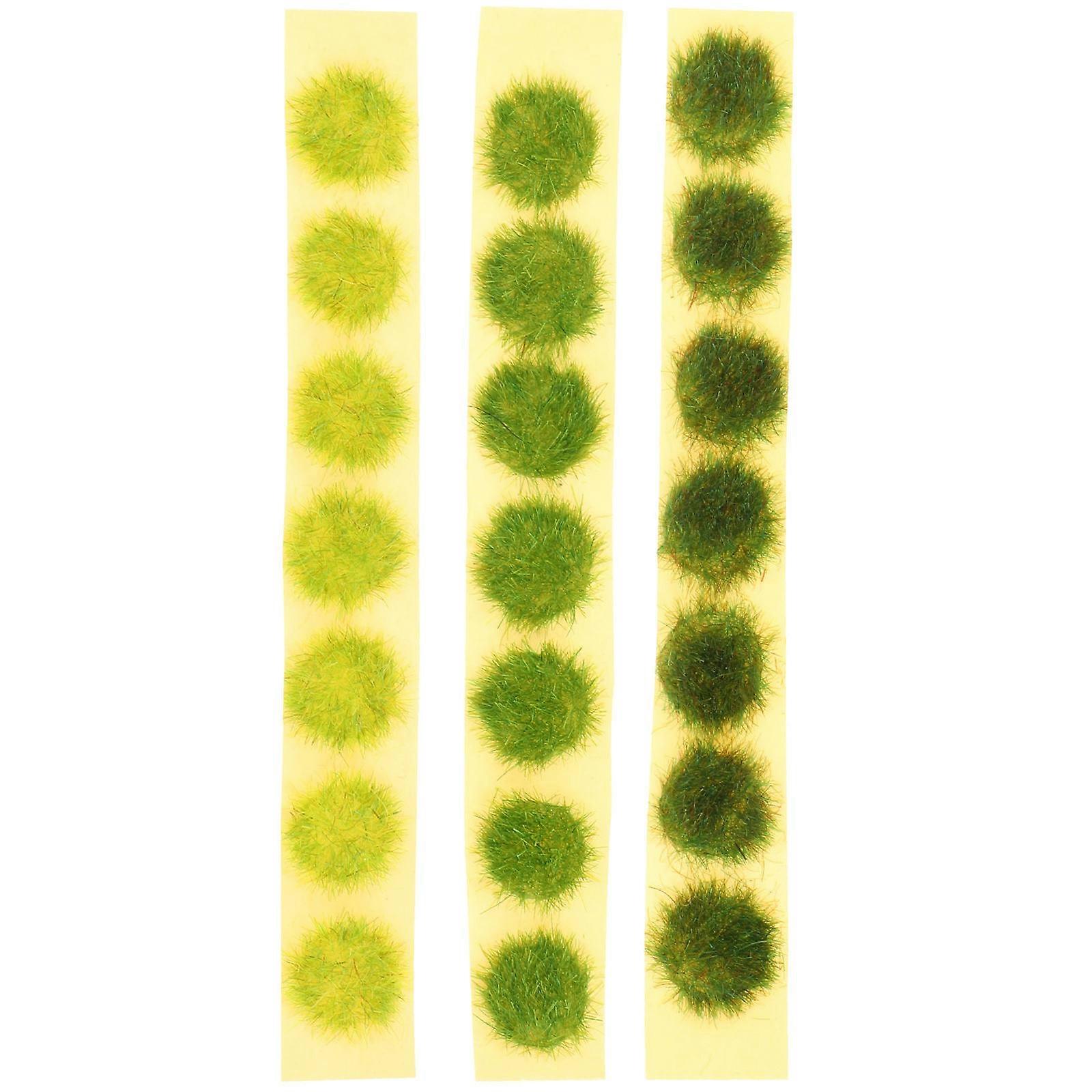 Mini Plant Cluster Strips for DIY Use 9Pcs Assorted Color Plastic Landscape Props