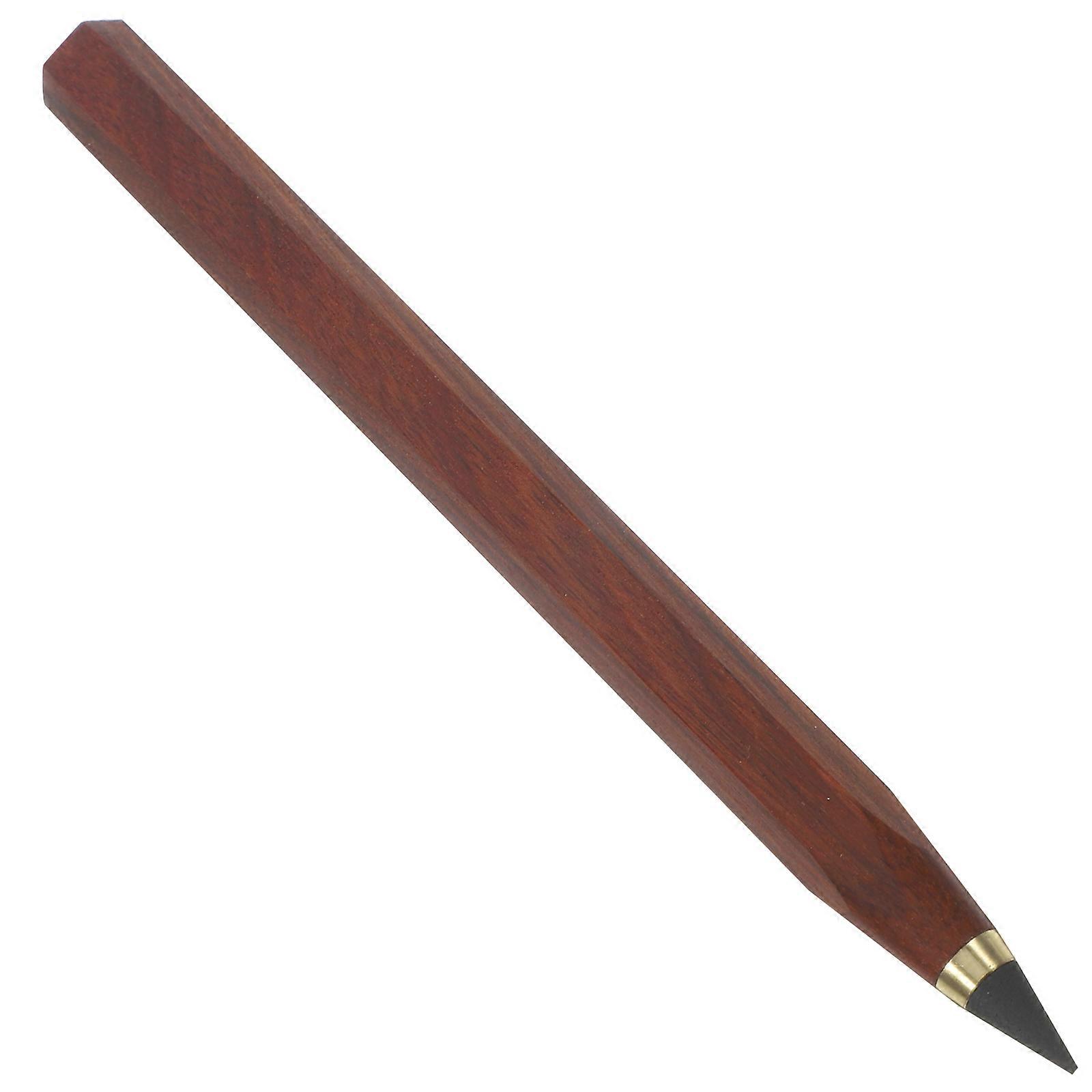 Cylindrical Design Everlasting Pencil For Journaling And Sketching Brown 3 Pcs Ergonomic Writing Tool