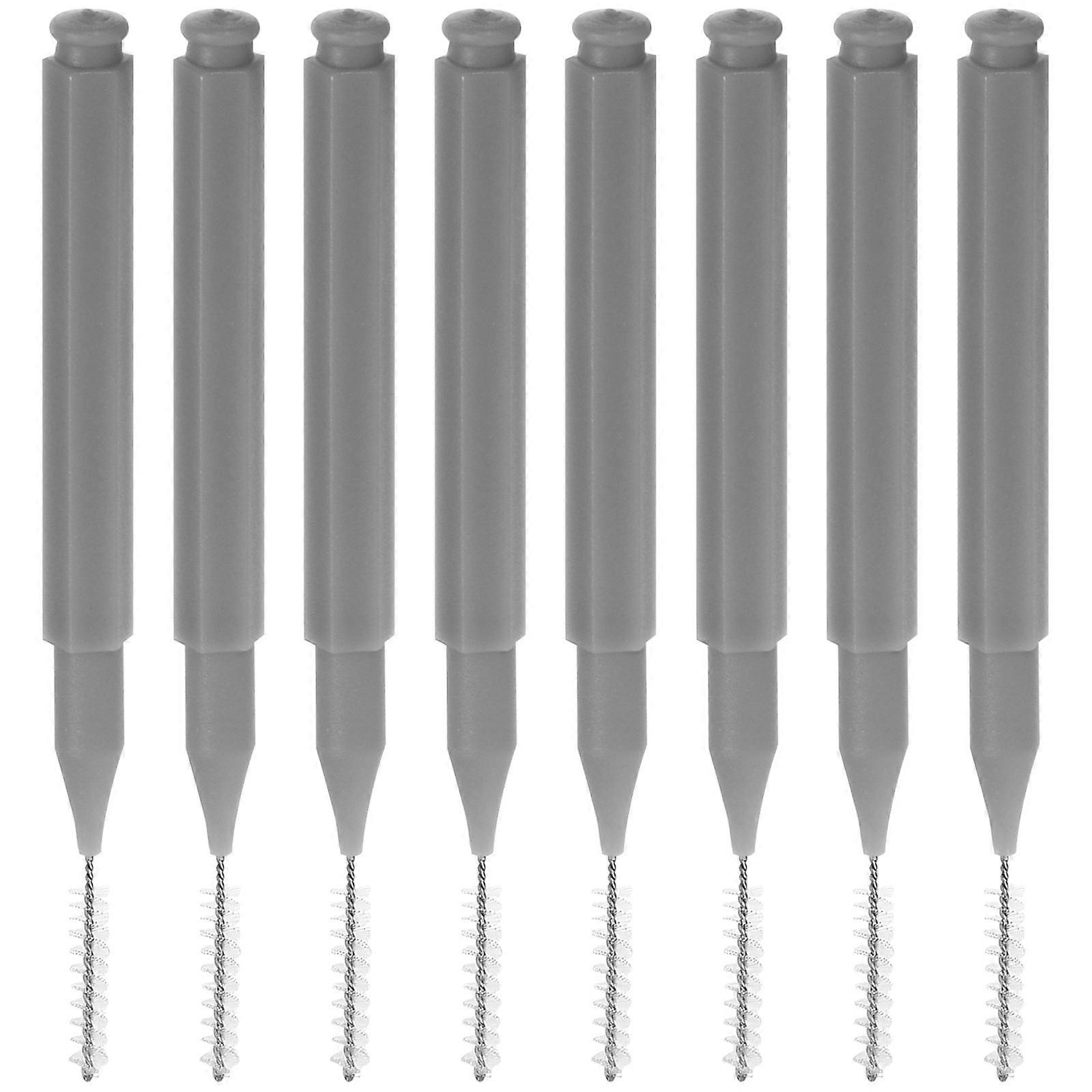 Groove Cleaning Brush 10Pcs Anti-Clogging Cleaning Tool Compact Design Grey Material for Daily Cleaning