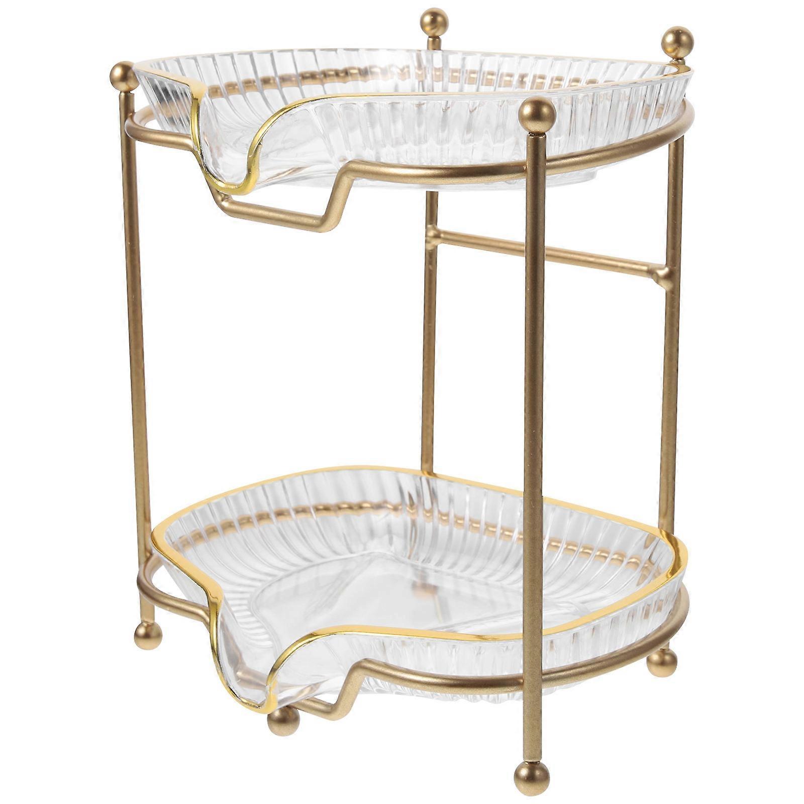 Self-Draining Double Layer Soap Dish Holder For Bathroom Use Transparent Design 2Pcs