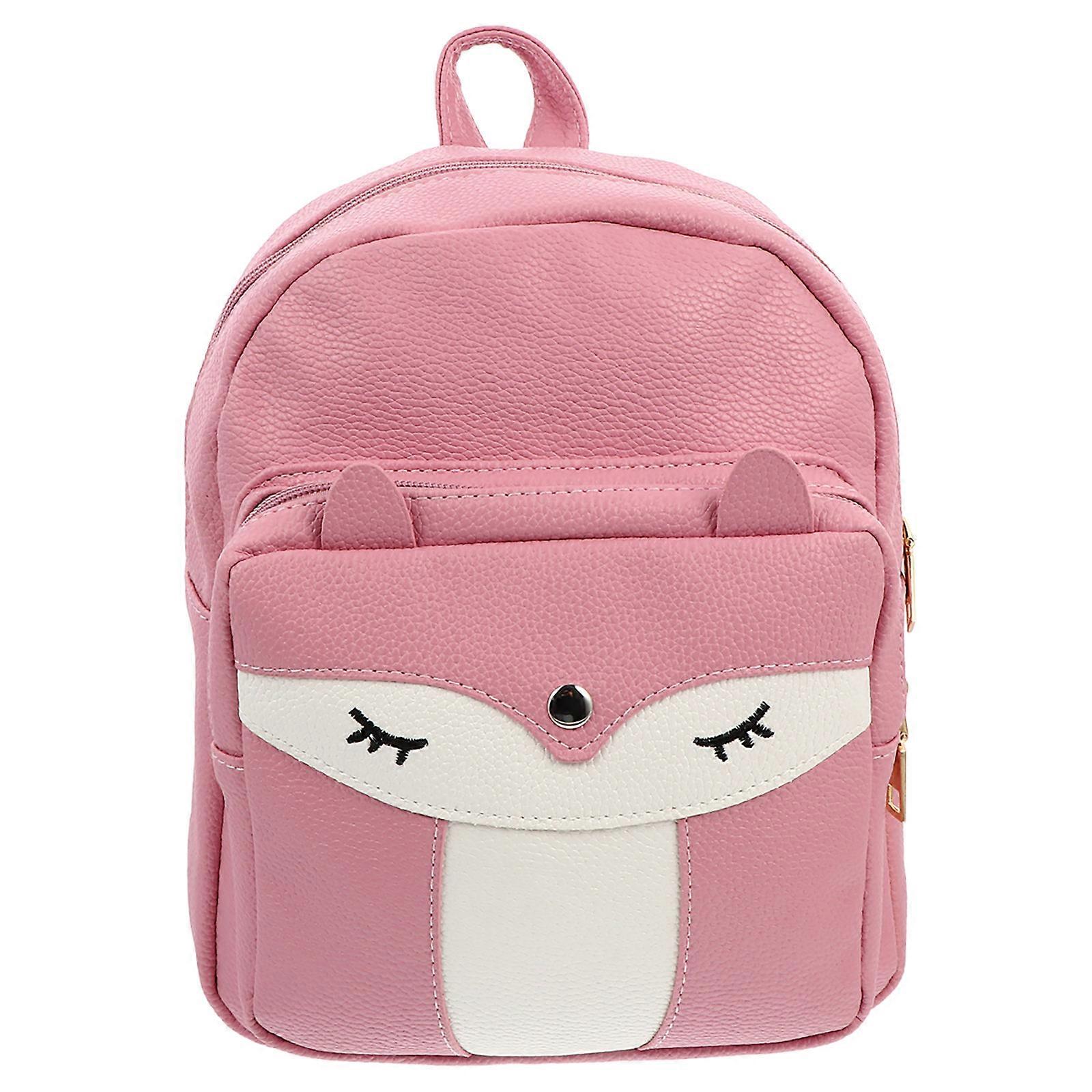 Backpack for Students Lovely Backpack for Wearing 2Pcs Pink Practical Bags
