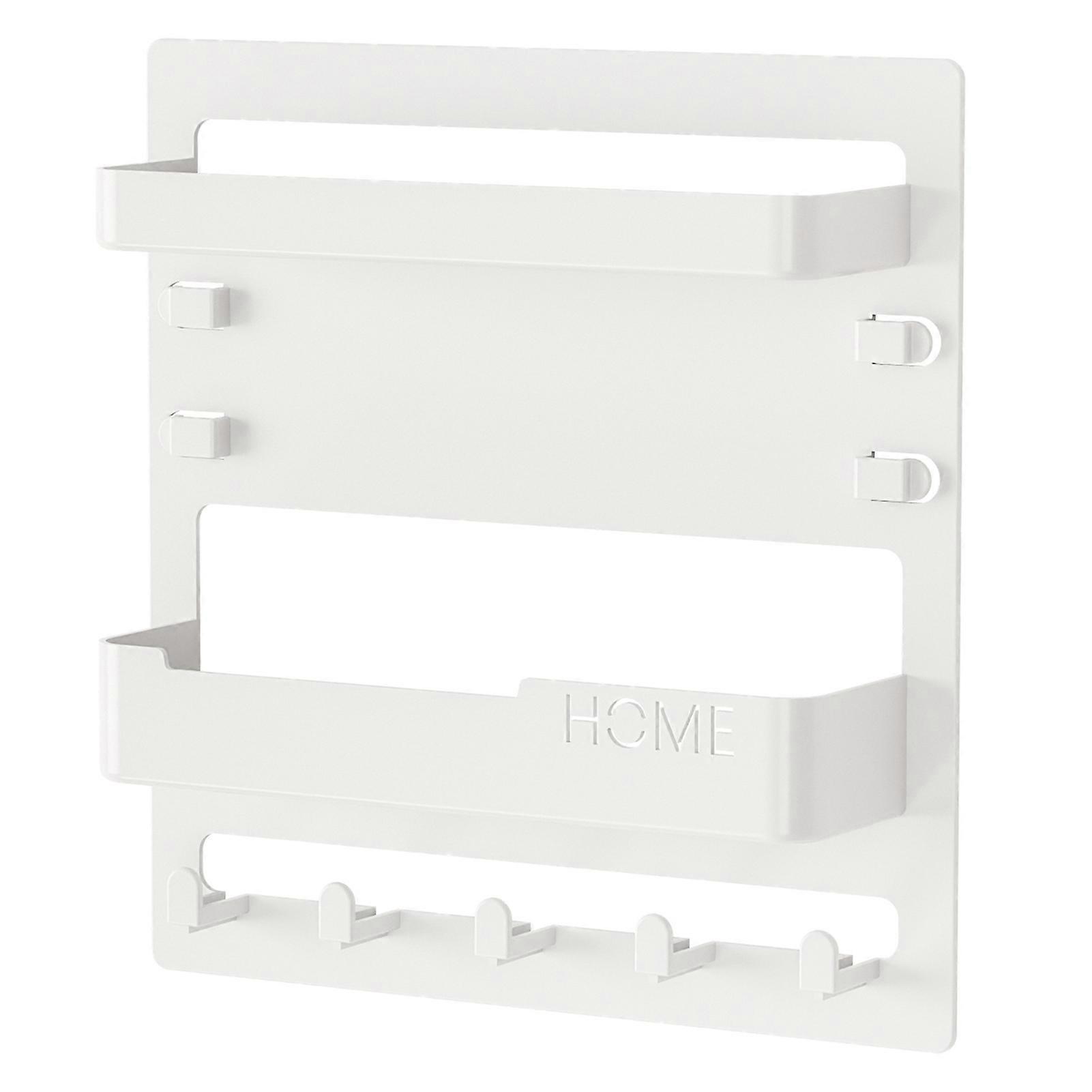Bedside Wall Mount Storage Rack - Strong Load-bearing for Game Console Remote Control