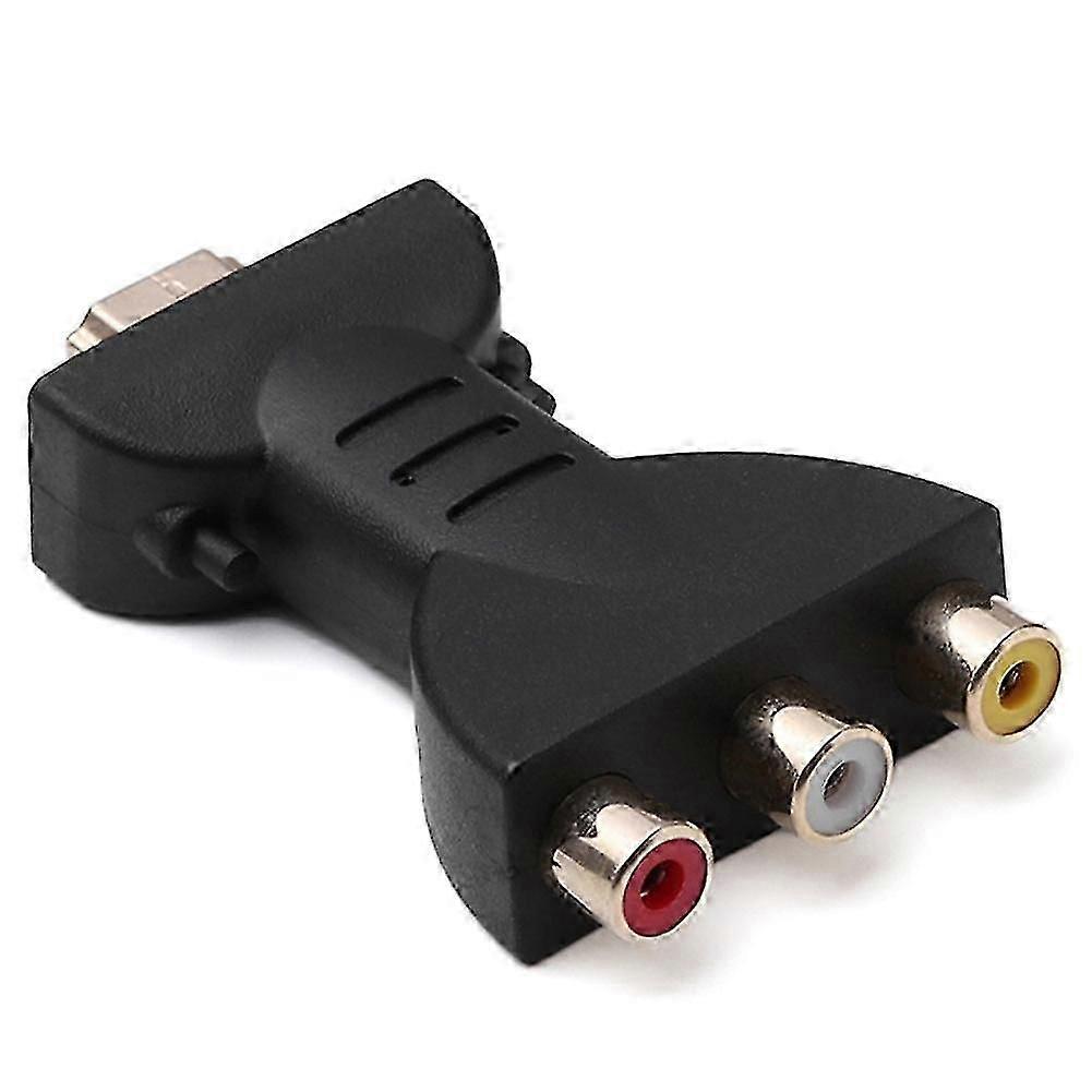 Convertitore adattatore audio video composito AV maschio compatibile con HDMI a 3 RCA femmina per TV