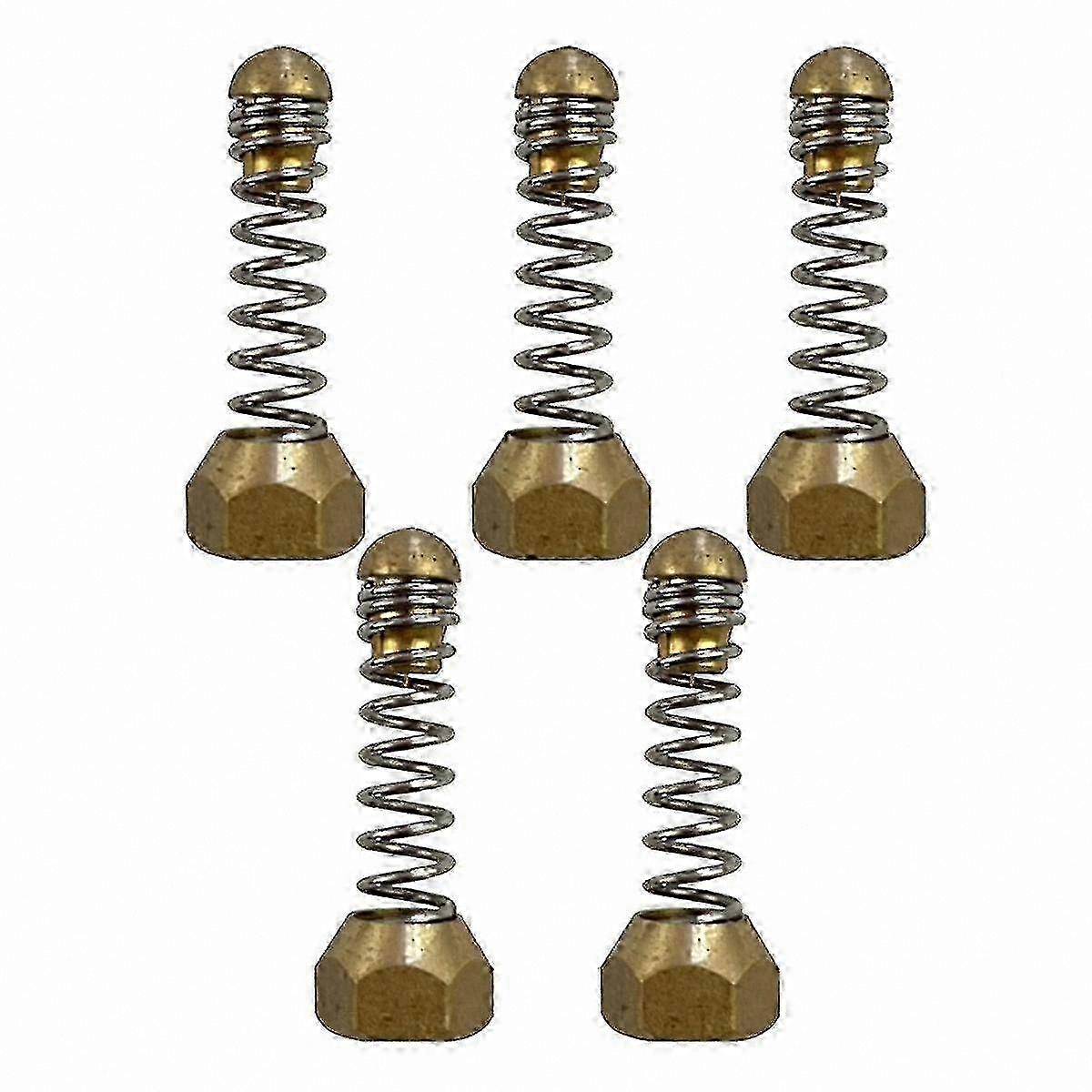 5-Piece 1/8" Threaded Nozzles for Pressure Washers, Drain Cleaning Tools with Spring Ejectors