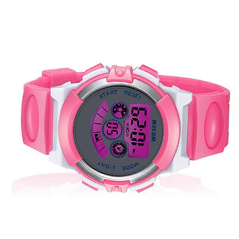 Kids Watch Waterproof Wristwatch for Kids Use with Rosy Luminous Display