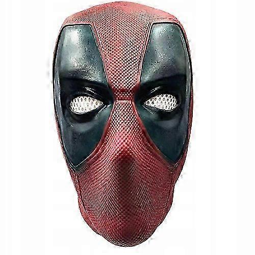 Face Mask Deadpool Latex Mask Super Hero Red