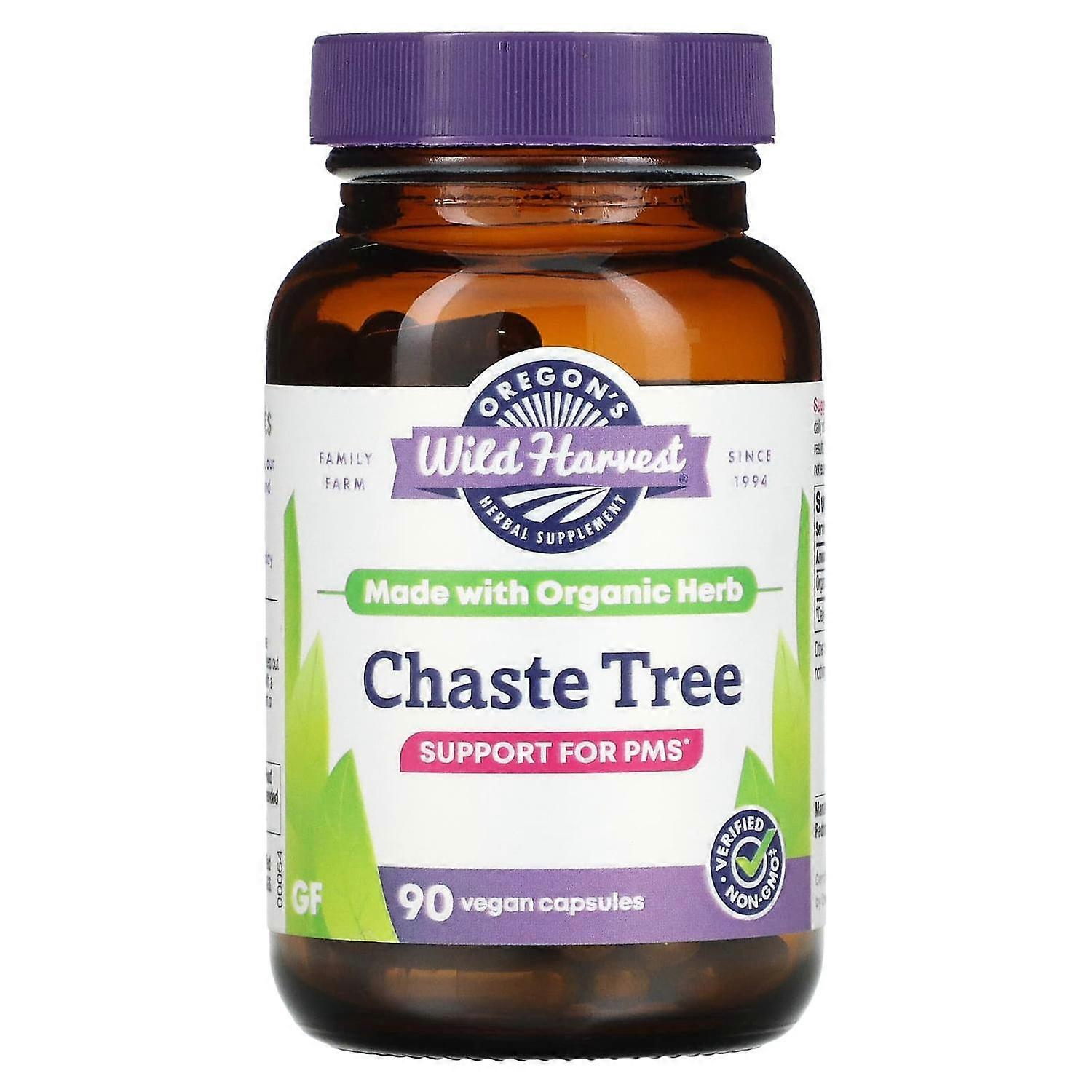 Oregons Wild Harvest, Chaste Tree, 90 Vegan Capsules
