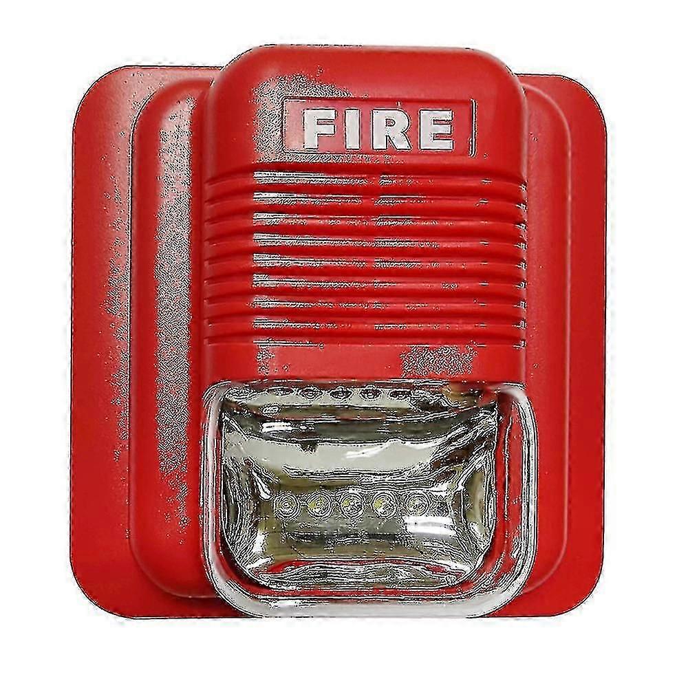 Fire Alarm Warning Strobe Siren Horn Sound & Strobe Alert Security System For Home Office Hotel Restaurant