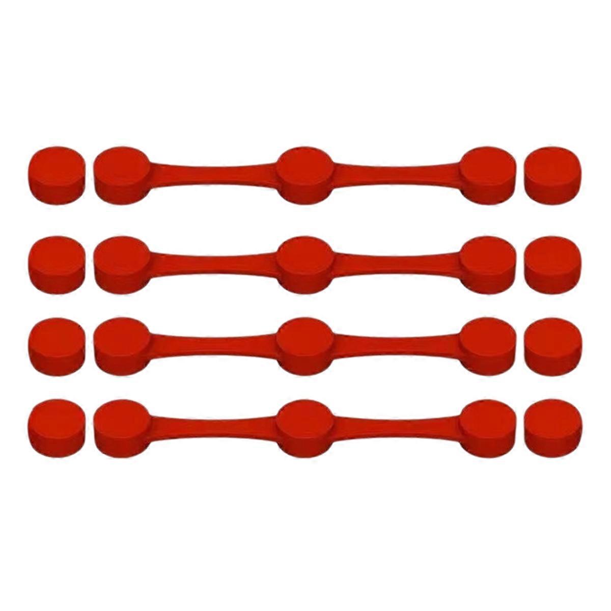 4 st. magnetspänne i silikon för att hålla nere bakplåtspappersfoder till airfryern, låsfoder