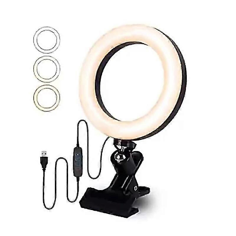 Foldable Portable Ring Light Selfie Ring Light Desk Phone Ringlight Circle Lighting