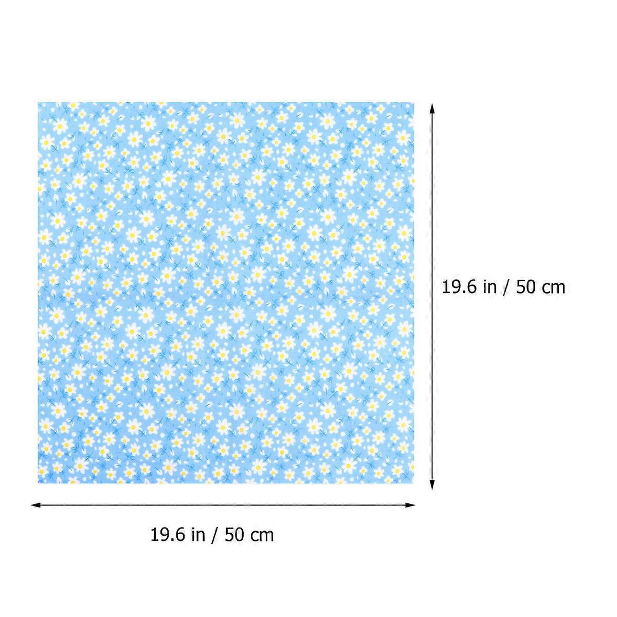 Printed Cotton Cloth Handmade DIY Patchwork Cloth 1Set Assorted Colors