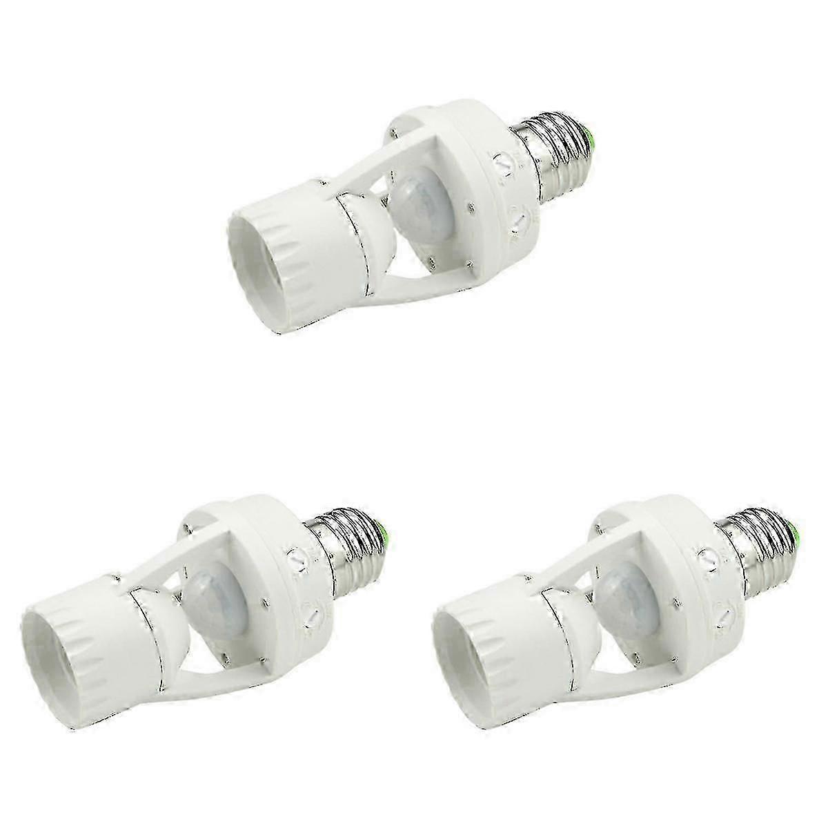 3PCS 100-240V/infrared bulb screw human sensor light rack bracket