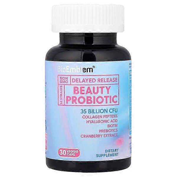 BioEmblem, Beauty Probiotic, 30 Veggie Caps