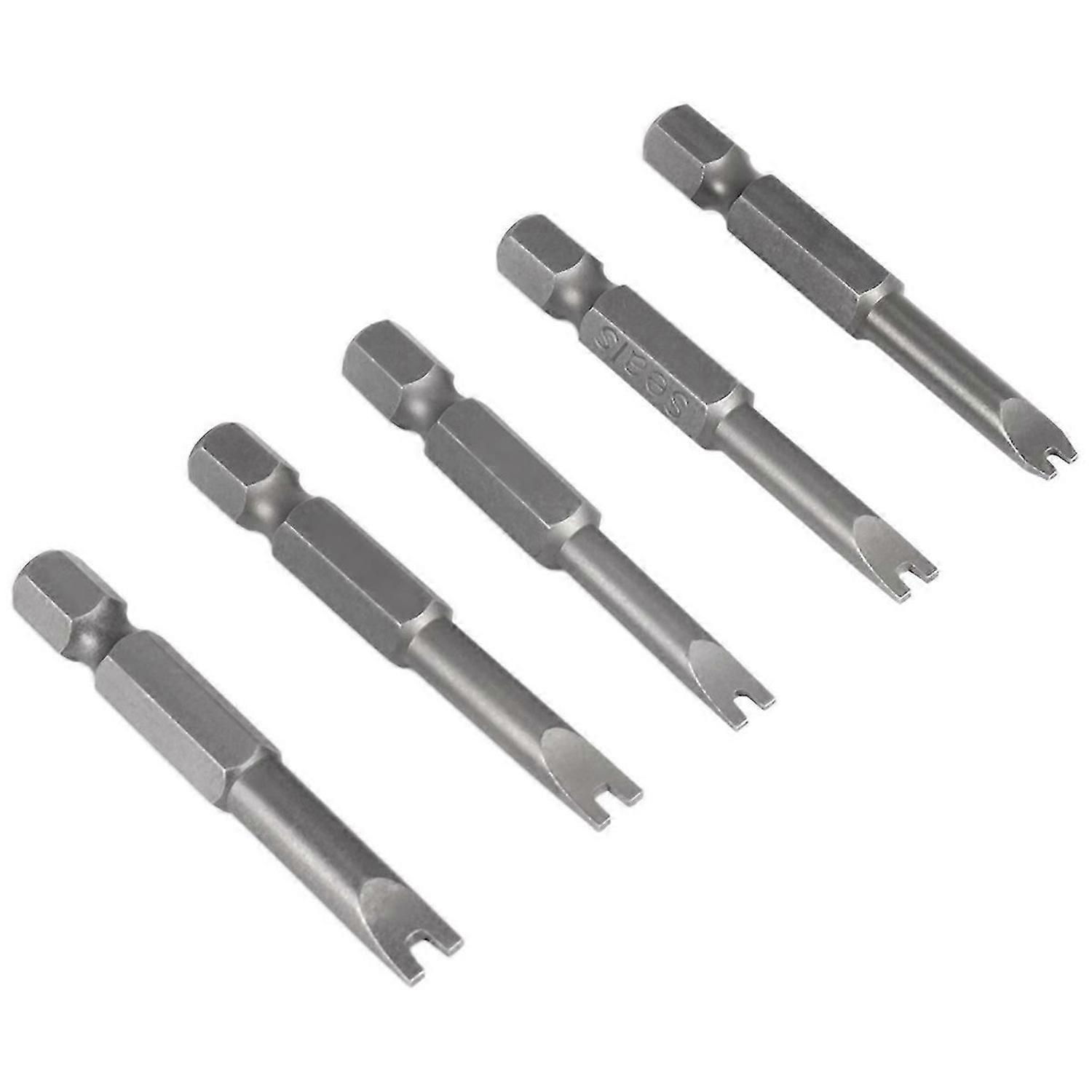 5Pcs Set Security Bit Set Tamper Proof Screwdriver Drill Bit Screw Driver Bits Hex Shank Magnetic U