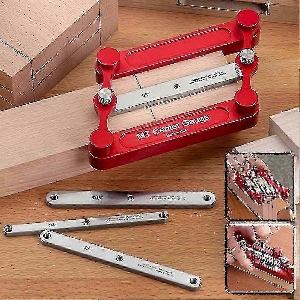 Precision Woodworking Center Gauge Stainless Steel Scribing Tool for Marking