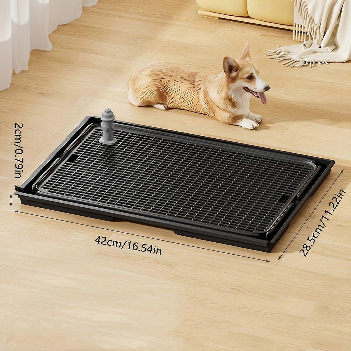 KEMORELA 2-in-1 Dog Potty Tray And Cat Litter Mat Non-Slip Waterproof Soft Paw-Friendly Grid Pattern for Easy Cleaning