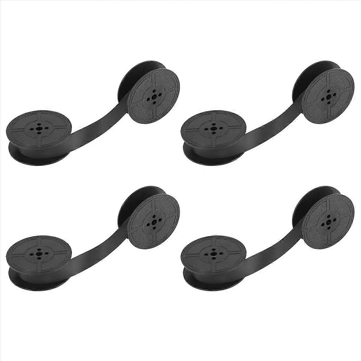 4 Pack Typewriter Ribbon Twin Spool Typewriter Ribbon Ink (Black)