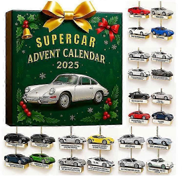 Supercar advent calendar blind box διακόσμηση χριστουγεννιάτικου δέντρου-DG