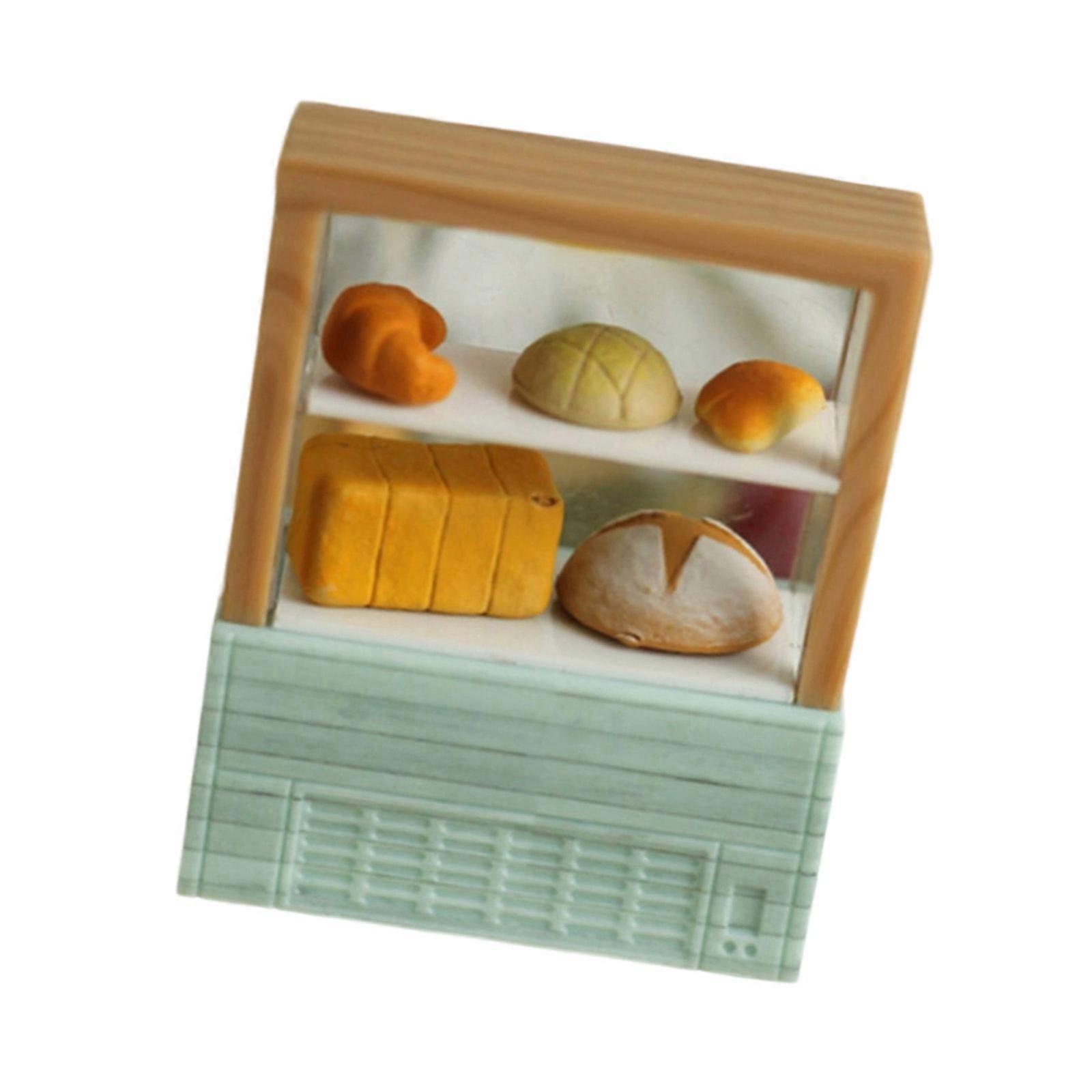 Miniature Dollhouses Shelf 1:12 Scale Decorative Storage Solution For Cake Display  Blue