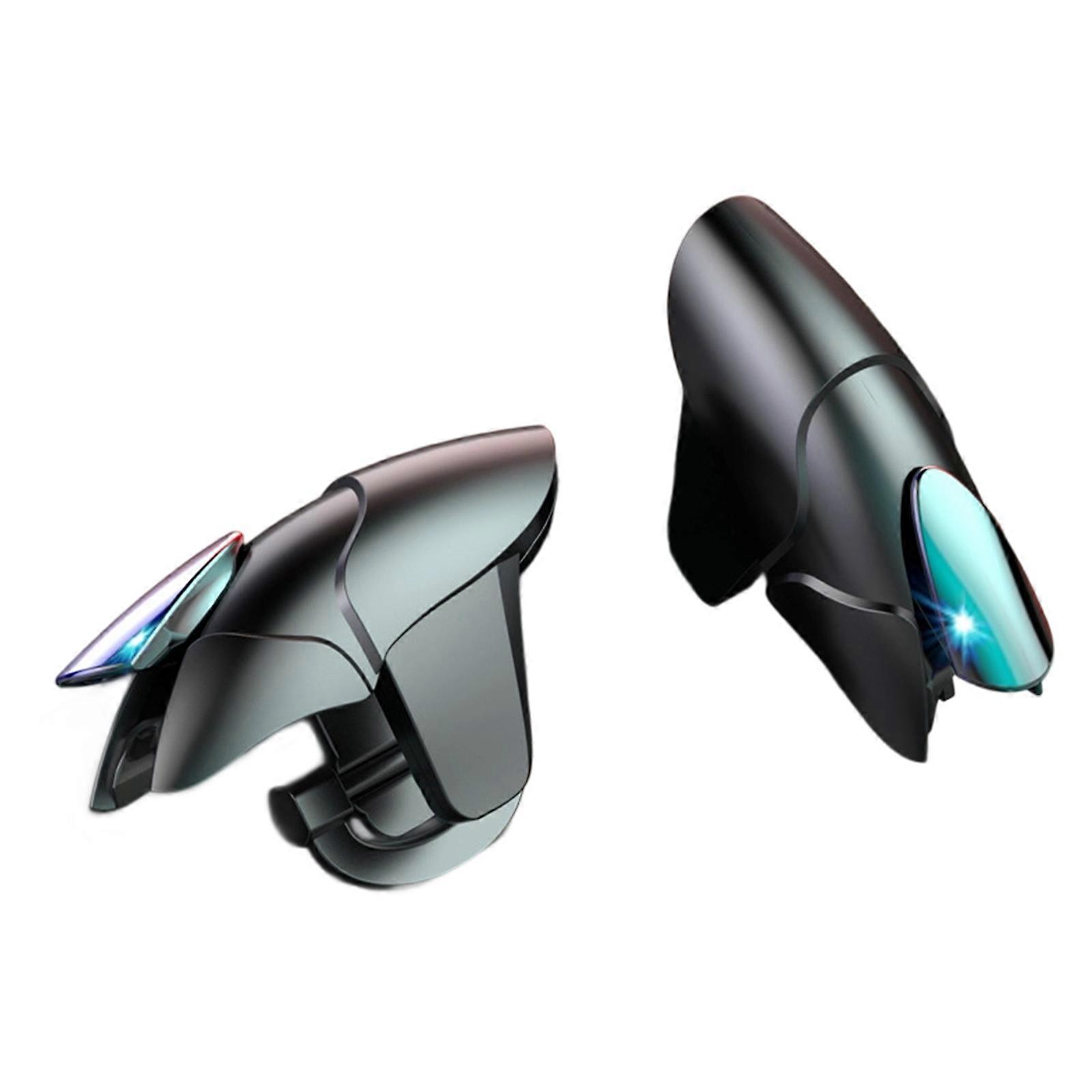 Game Controller Shooters Fire Button Gamepad Joysticks Mobile Phone Game Triggers 4/6 Finger Aim Button  Black Shark Four Fin