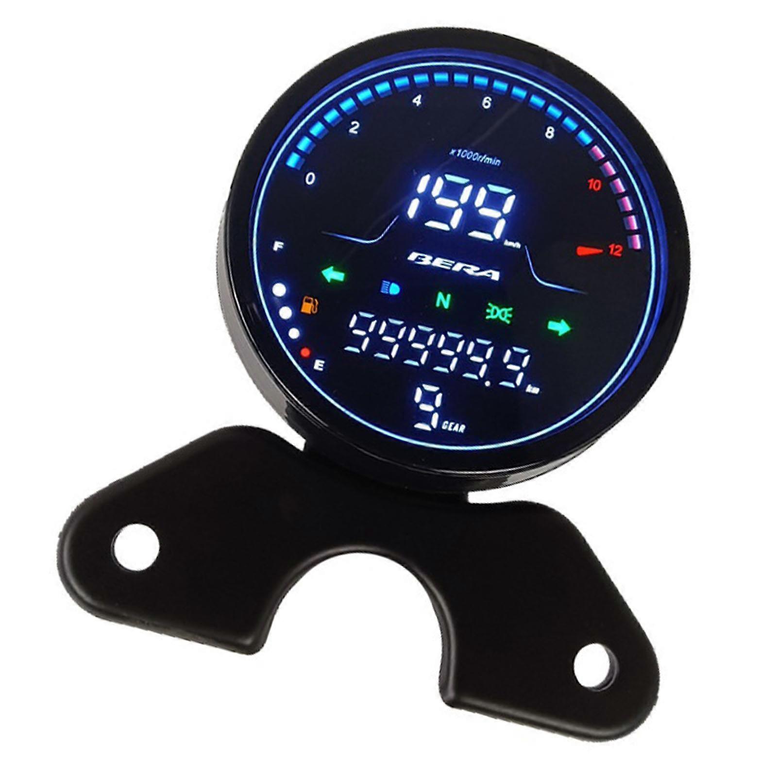 Round Dial Odometer Motorbike Modification Accessories for RT250-C CG125 Speedometer Motorcycle Digital Instrument Gauge Multicolor