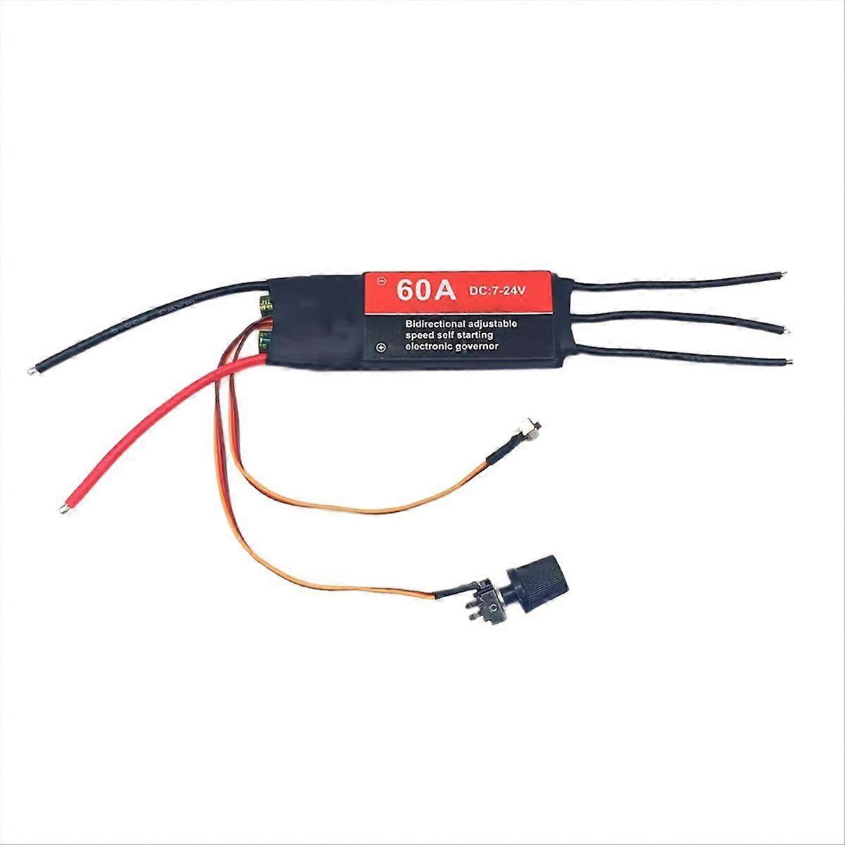 2-6S 60A ESC Unidirectional Self Starting Brushless Electric Regulation Speed Controller for DIY Fa